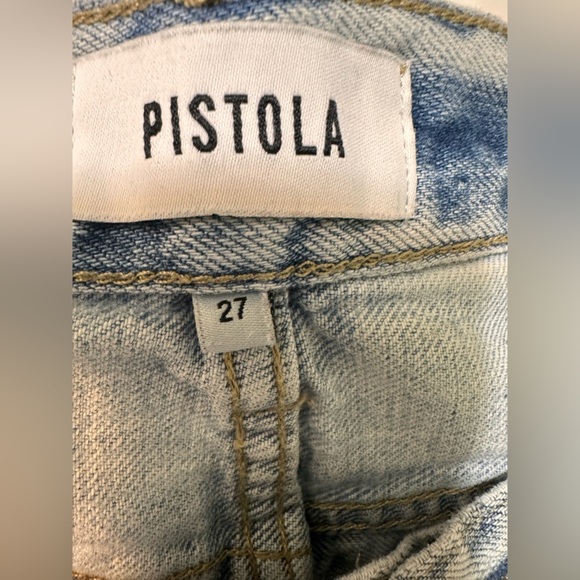 Pistola Cassie High Rise Straight Distressed Jeans - Picture 6 of 8
